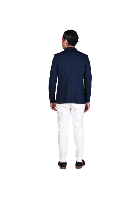 Short Bandhgala with White Pants